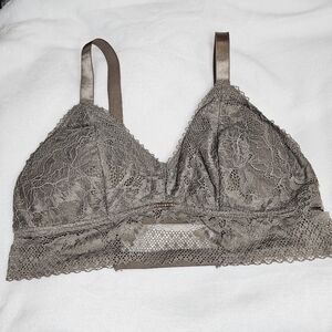 Danskin Lace Bralette in Brown
